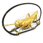 Molded Gilt Copper and Wrought Iron Mounted Grasshopper Sign (Lot 2, Estimate: $3,000-5,000)