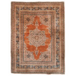 Silk Tabriz Rug, Iran, c. 1890 (Estimate: $2,000-2,500)
