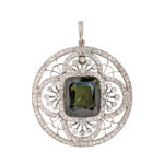 Edwardian Alexandrite and Diamond Pendant (Lot 25, Estimate: $10,000-15,000)
