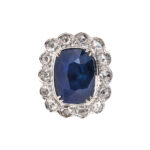 Kashmir Sapphire Ring, 19.40 cts. (Lot 246, Estimate: $150,000-200,000)
