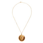 Art Nouveau 14kt Gold, Enamel, and Diamond Locket (Lot 1048, Estimate: $600-800)