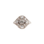 Art Deco Platinum and Diamond Ring (Lot 1065, Estimate: $600-800)