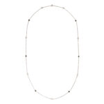 Platinum, Sapphire, and Diamond "Diamonds by the Yard" Necklace, Elsa Peretti, Tiffany & Co. (Lot 1223, Estimate: $1,500-2,000)