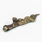 Art Nouveau Cast Brass Cigar Notcher (Estimate: $500-700)