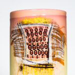 Dale Chihuly (American, b. 1941) Early Navajo Blanket Art Glass Cylinder (Lot 467, Estimate: $4,000-6,000)