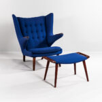 Hans J. Wegner for AP Stolen "Papa Bear" Chair and Footstool (Lot 418, Estimate: $6,000-8,000)