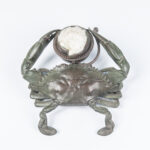 Tiffany Studios Bronze and Oyster Shell Crab-form Inkwell (Lot 1, Estimate: $10,000-15,000)