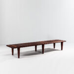 Hans J. Wegner for Johannes Hansen JH 574 Teak Slatted Bench (Lot 420, $5,000-7,000)