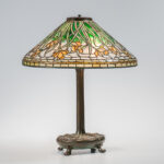 Tiffany Bronze Table Lamp with Daffodil Shade (Lot 30, Estimate: $20,000-30,000)