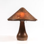 Dirk Van Erp Hammered Copper Lamp with Mica Shade (Lot 157, Estimate: $5,000-7,000)