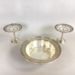 Three Pieces of International Sterling Silver "Wedgwood" Tableware (Lot 1136, Estimate: $400-600)