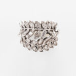 14kt White Gold and Diamond Ring (Lot 1029, Estimate: $300-500)