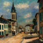 Maurice Utrillo (French, 1883-1955), Rue de Province, Signed "Maurice.Utrilllo.V." (Estimate: $60,000-80,000)