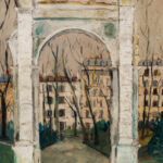 Maurice Utrillo (French, 1883-1955), LArc de Parc Monceau, Signed "Maurice.Utrillo.V." (Estimate: $50,000-70,000)