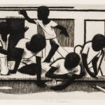 John Wilson (American, 1922-2015) Street Children, 1973 (Lot 91, Estimate: $1,200-1,800)