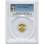 1855 Type 2 Gold Dollar (Sold for: $15,990, 2018)