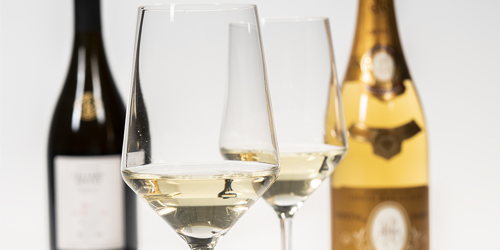 Fine wine and wine glasses