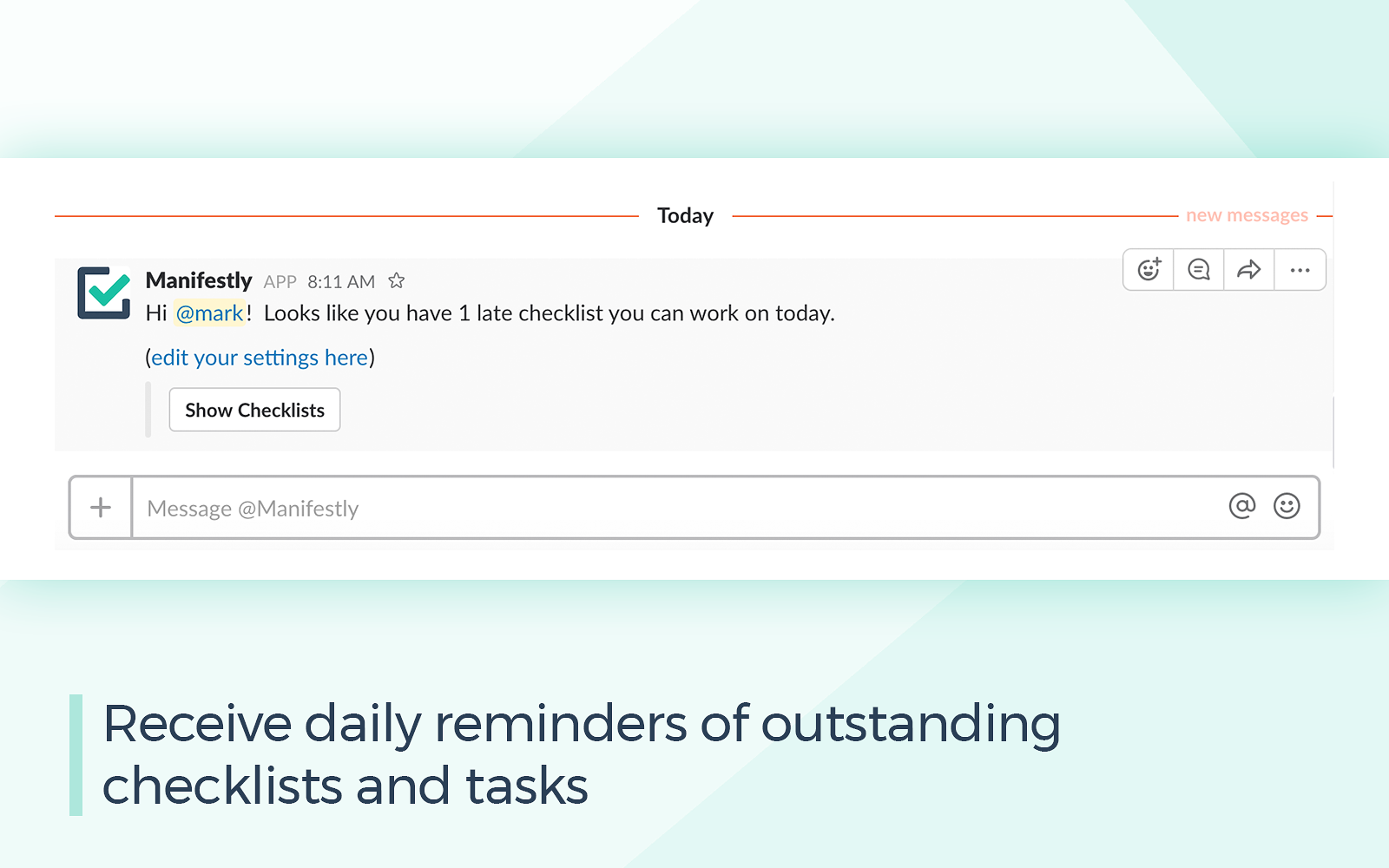 daily tasks checklist