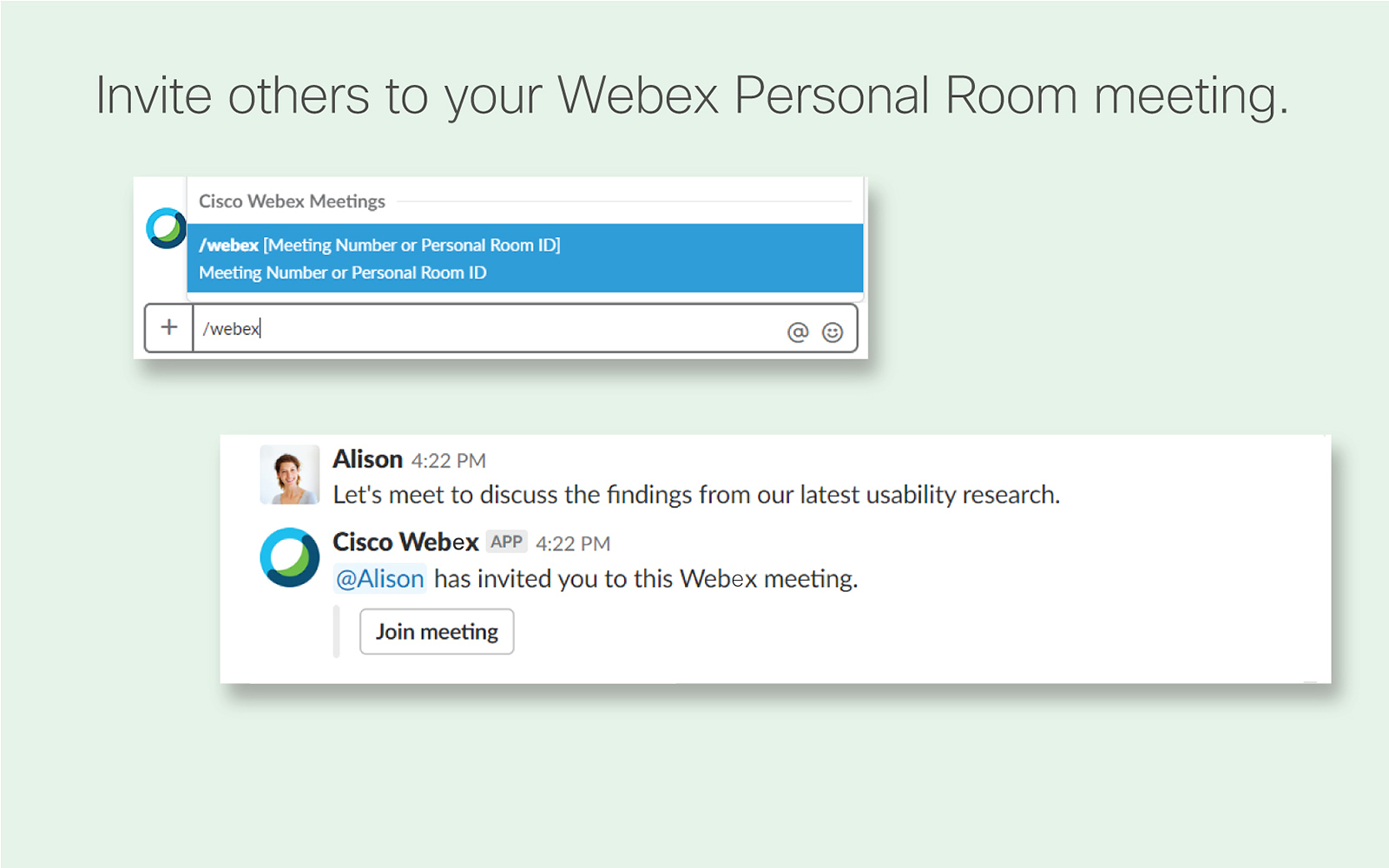 Cisco Webex Meetings Slack App Directory