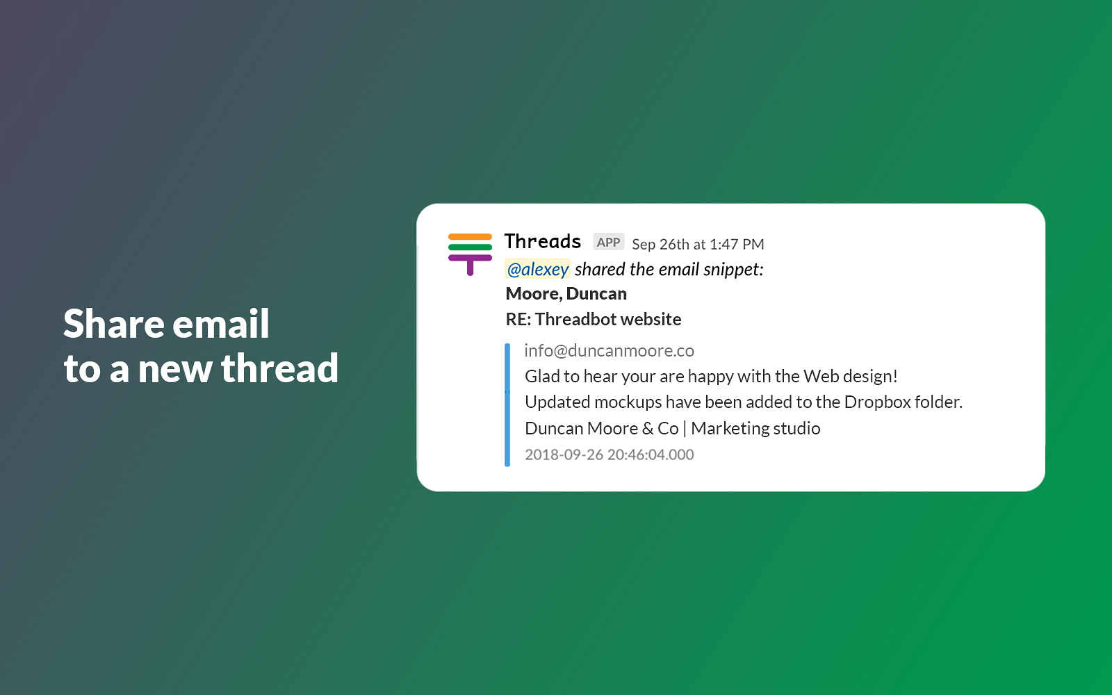 Threads Slack App Directory