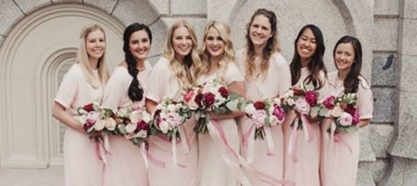 Utah-wedding-gowns-The-Bride-Room-bride-with-bridesmaids