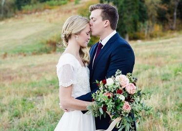 Maroon-Pale-Pink-and-Cream-wedding-colors-bride-and-groom