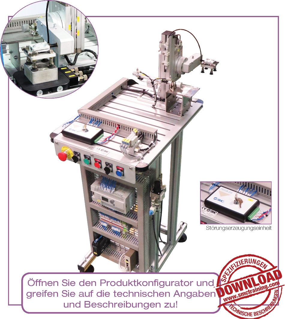 FAS-206 - Arbeitsstation f&uuml;r das Bef&ouml;rdern zur Hydraulikpresse