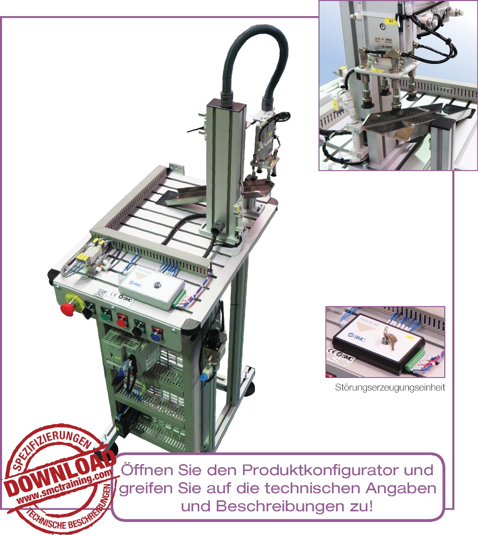 FAS-215 - Arbeitsstation f&uuml;r das Zur&uuml;ckweisen von Produkten nach der visuellen Inspektion