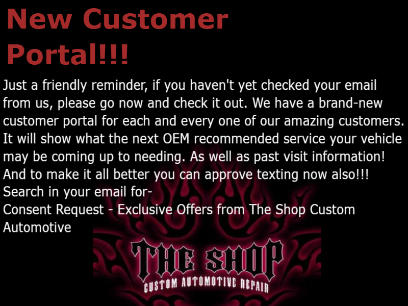 The Shop Custom Automotive logo
