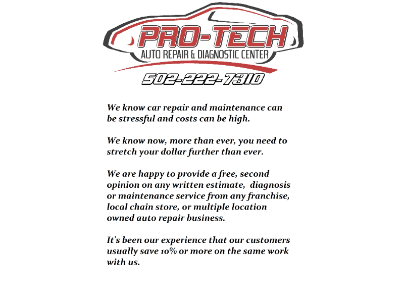 Pro-Tech Auto Repair & Diagnostic Center logo