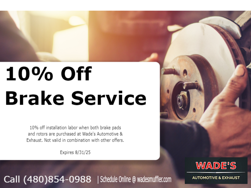 Wade's Automotive & Exhaust logo