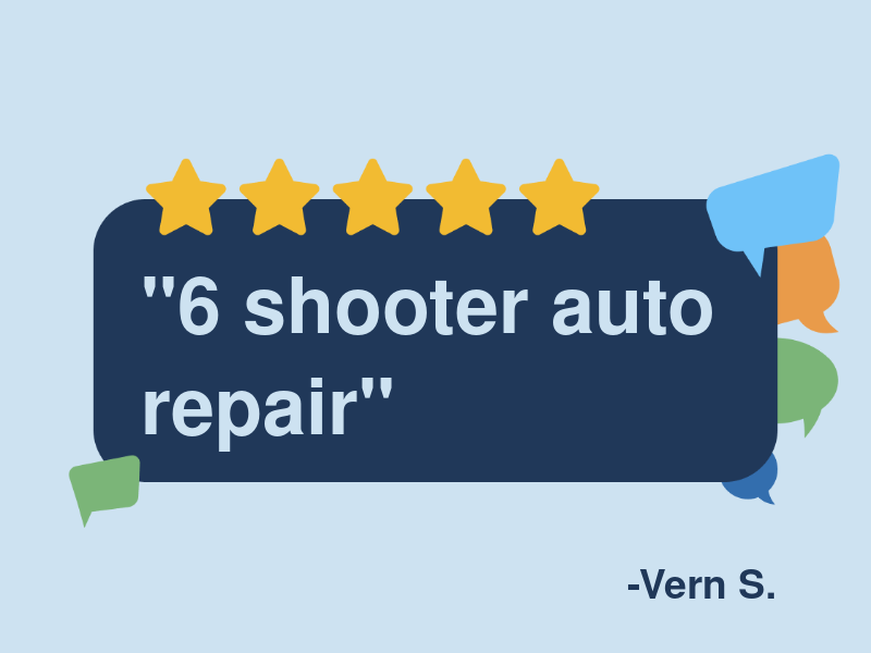 6 Shooter Auto Repair logo
