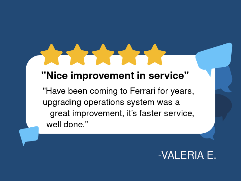 Ferrari's Ultra Auto Repair logo