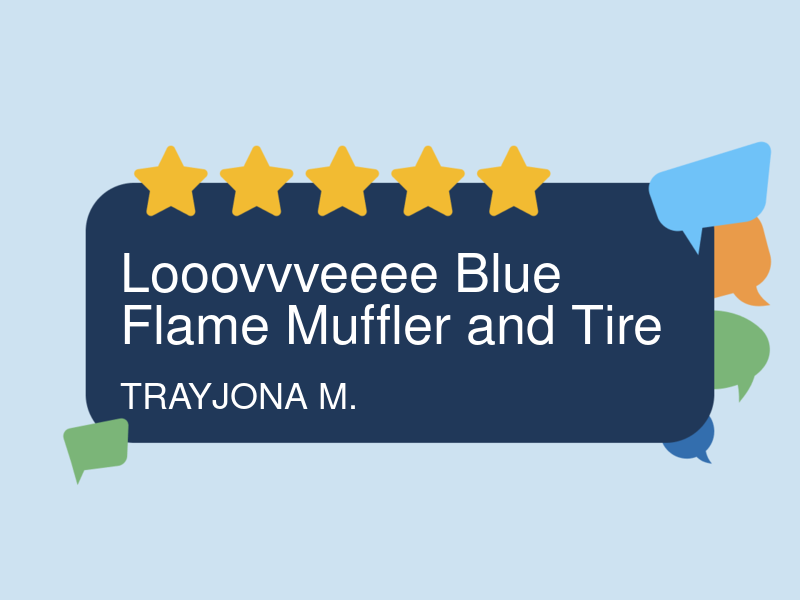 Blue Flame Muffler And Tire logo