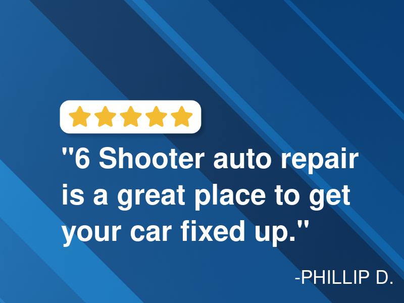 6 Shooter Auto Repair logo