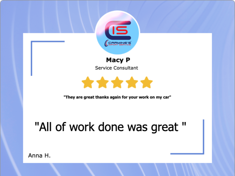 Carmine's Import Service logo