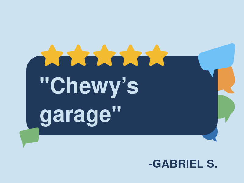 Chewy's Garage logo