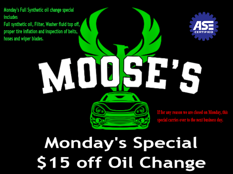 Moose's Brake & Tune Up logo