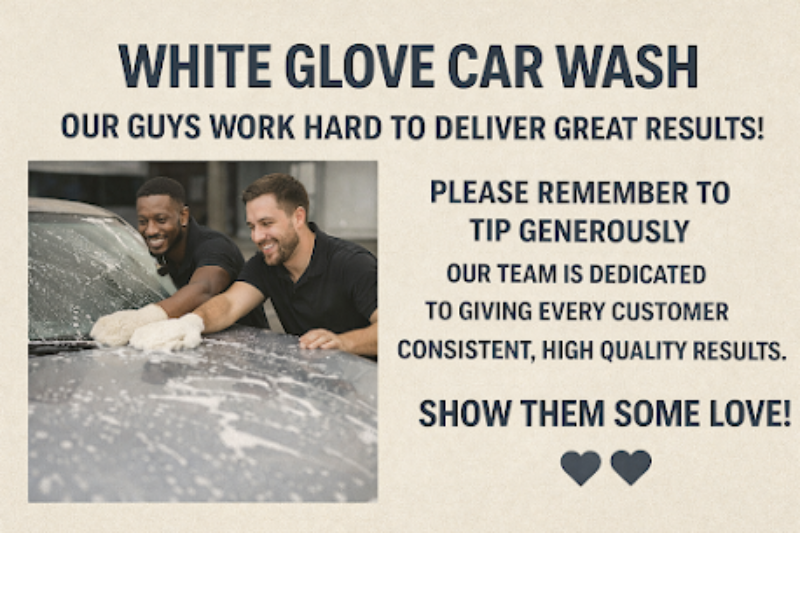White Glove Car Wash & Detailing logo