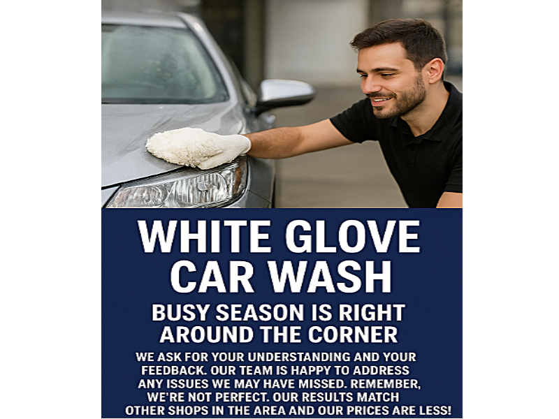 White Glove Car Wash & Detailing logo