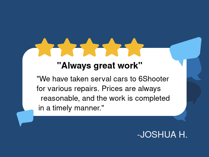 6 Shooter Auto Repair logo