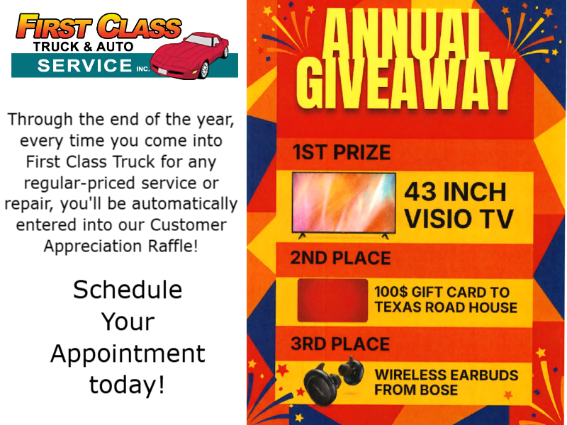 First Class Truck & Auto Service logo