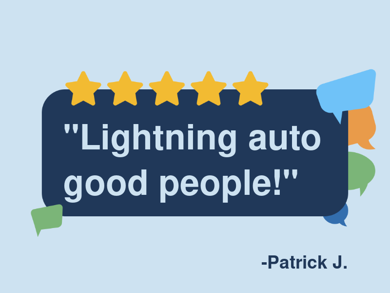 Lightning Auto Repair and Tires logo