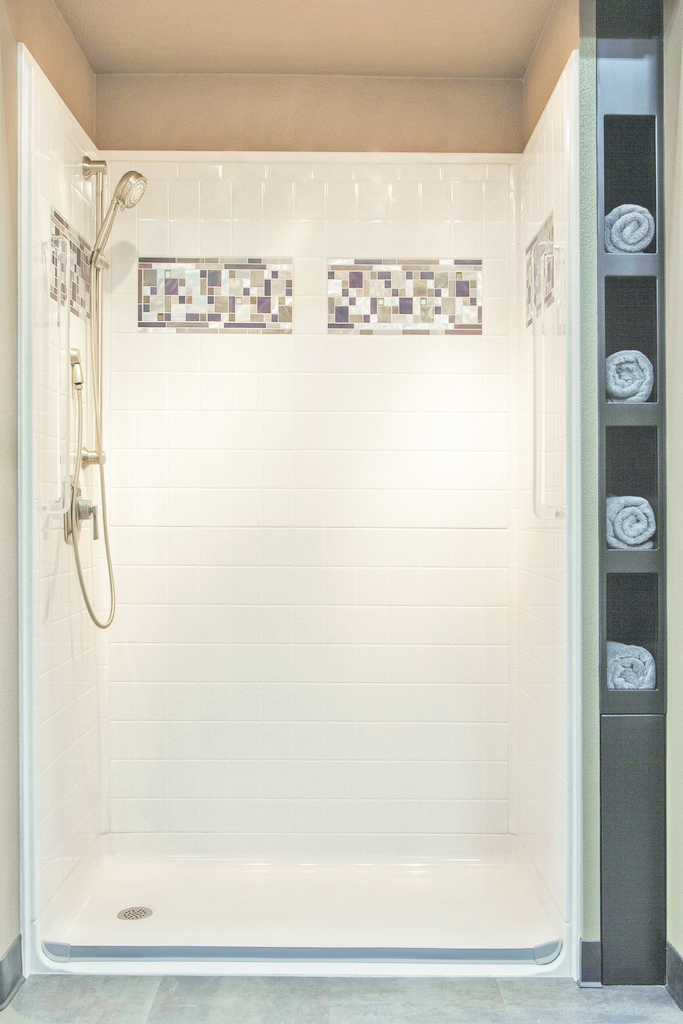 Range of barrierfree, curbed shower options For Residential Pros