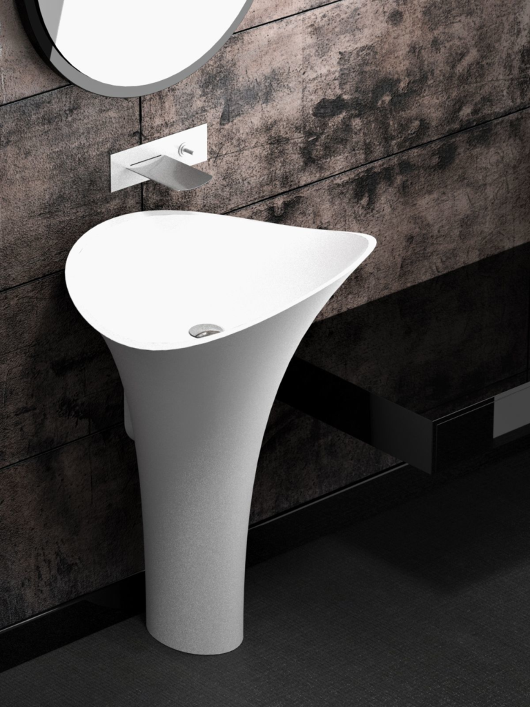 Flower Pedestal Sink For Residential Pros