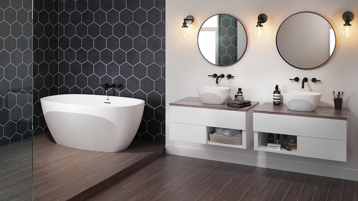 Solid Surface Tub For Residential Pros