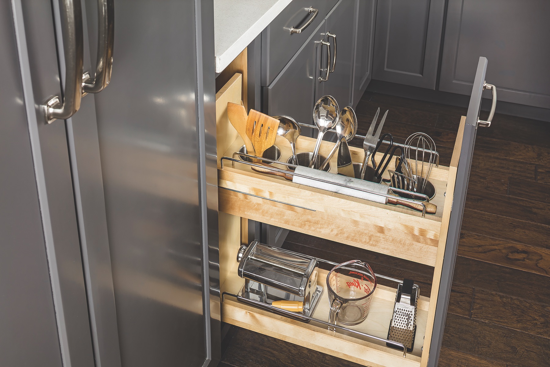 Utensil Bin Base Cabinet Pullout For Residential Pros