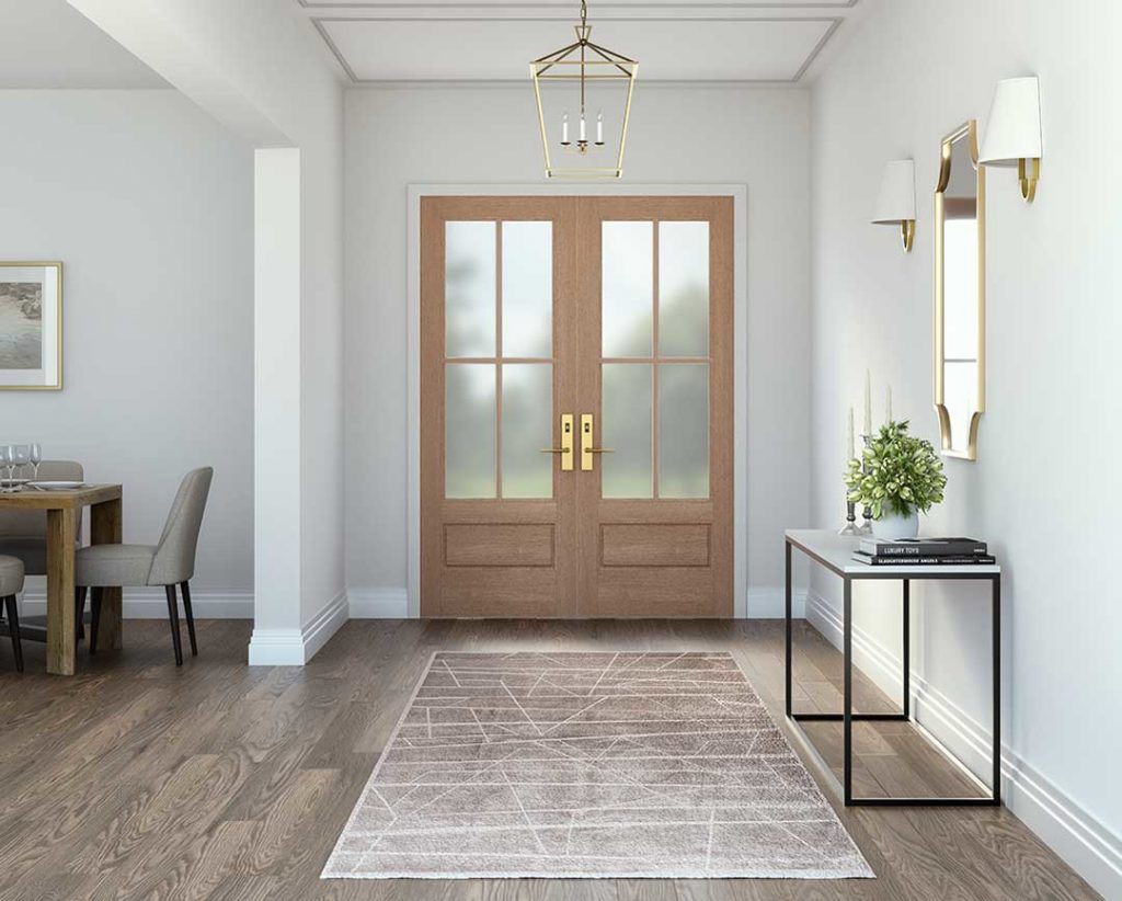 Exterior doors let in more natural light than traditional inserts