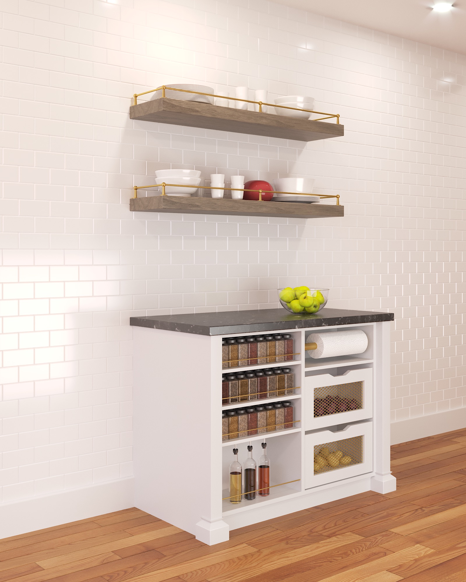 Brass Shelf Railing Kitchen & Bath Design News