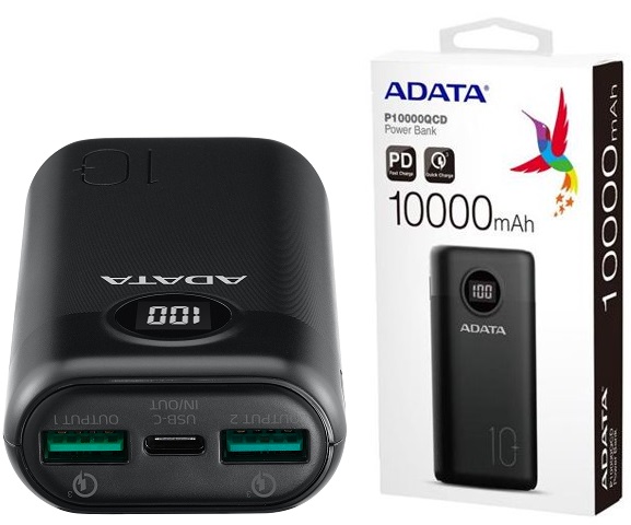 Adata AP1000KQC Powerbank 10000mAh Black